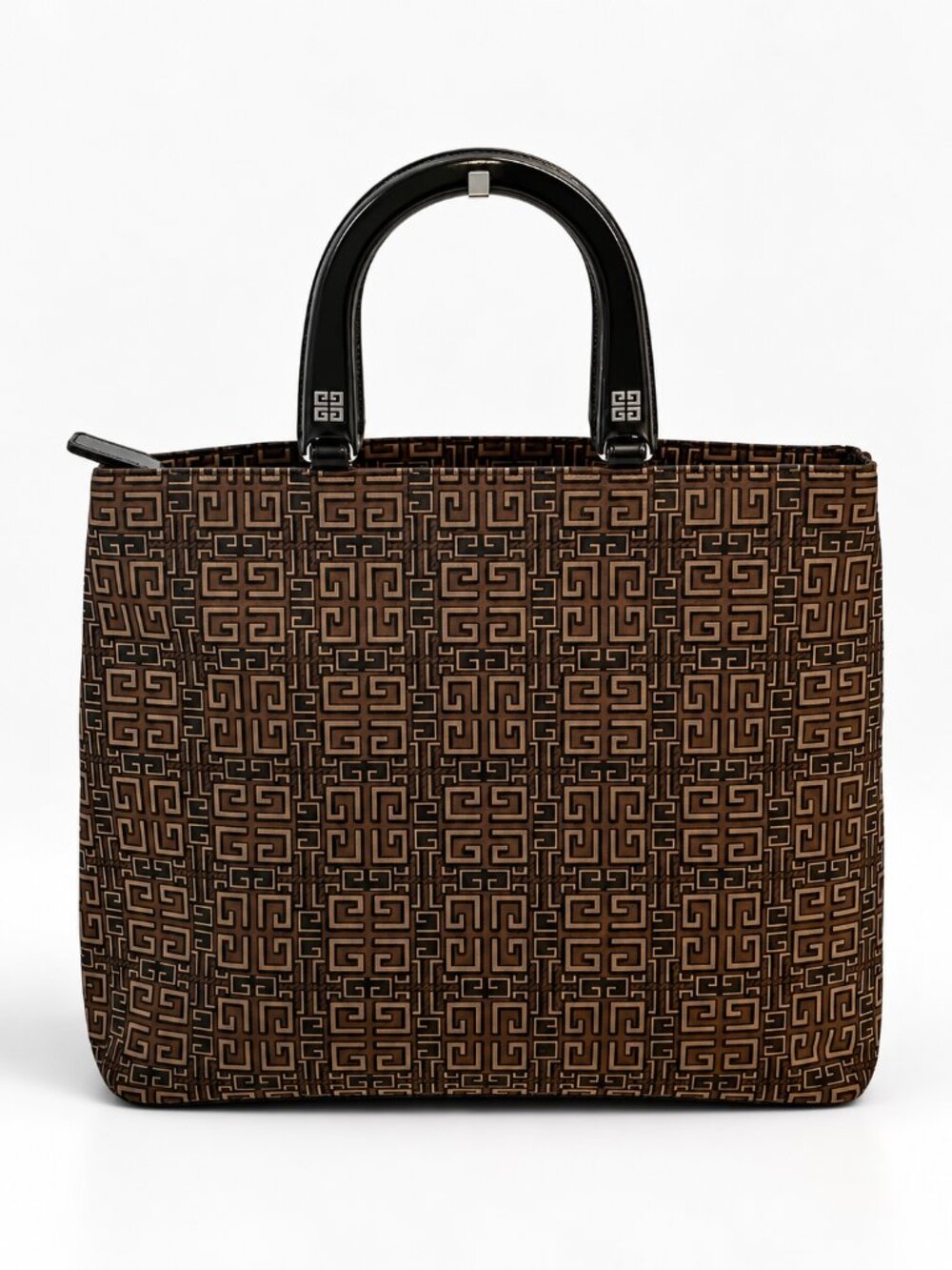 Givenchy Brown Monogram Canvas Tote with Dark Handles